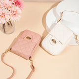 Mini Shoulder Bag with Rhombus Chain for Women