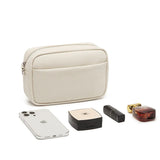 PU Leather Handbag with Wide Shoulder Strap