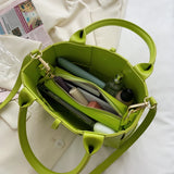 PU Leather One-Shoulder Female Bag Casual Messenger Handbag