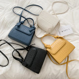 Stone Pattern Women's Square Shoulder Bag