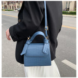 Stone Pattern Women's Square Shoulder Bag