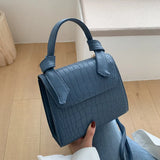 Stone Pattern Women's Square Shoulder Bag