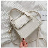 Stone Pattern Women's Square Shoulder Bag