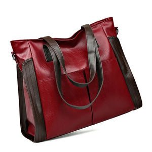 Large Space Women's Crossbody Bag PU Leather Handbag