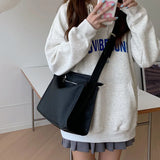 PU Leather Women Shoulder Bag Large Capacity Wide Strap Female Crossbody Bag