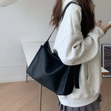 PU Leather Women Shoulder Bag Large Capacity Wide Strap Female Crossbody Bag