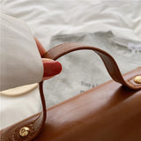 PU Women's Handbag Messenger Bag Adjustable Shoulder Strap