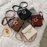 PU Women's Handbag Messenger Bag Adjustable Shoulder Strap