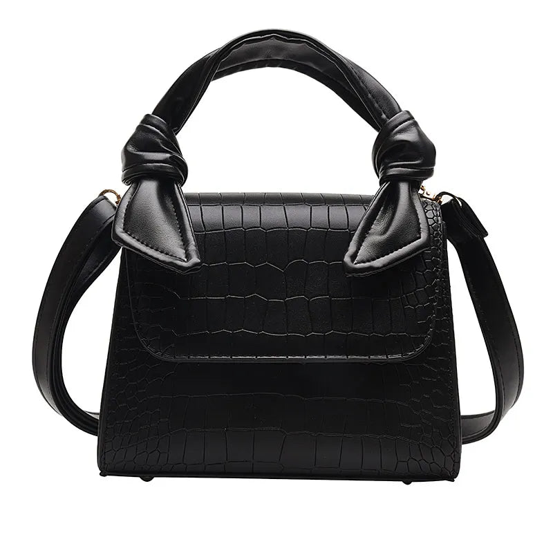 Crocodile Leather Pattern Messenger Bag Waterproof Shoulder Bag