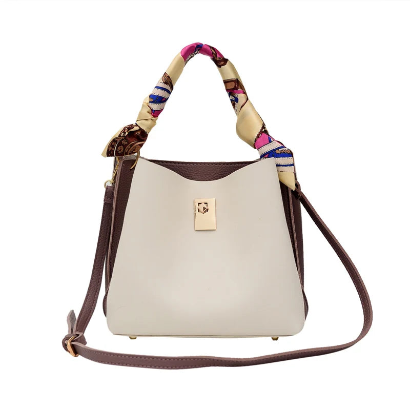 PU Women's Handbag Multi-Layer Large Capacity Messenger Bag