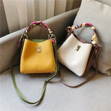 PU Women's Handbag Multi-Layer Large Capacity Messenger Bag