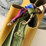 PU Women's Handbag Multi-Layer Large Capacity Messenger Bag