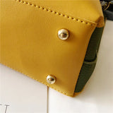 PU Women's Handbag Multi-Layer Large Capacity Messenger Bag