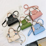 PU Women's Shoulder Bag Large Capacity Messenger Bag Shopping Handle Bags