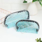 Clear PVC Makeup Cosmetic Bag Star Women Makeup Organizer Bag Travel