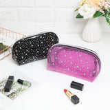 Clear PVC Makeup Cosmetic Bag Star Women Makeup Organizer Bag Travel