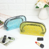 Clear PVC Makeup Cosmetic Bag Star Women Makeup Organizer Bag Travel