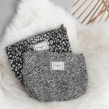 Leopard Large Makeup Bag Travel Cosmetic Beauty Case Handbag Organizer Clutch