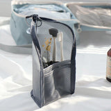 Portable Mesh Cosmetic Bag Travel Makeup Brush Bag