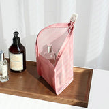 Portable Mesh Cosmetic Bag Travel Makeup Brush Bag