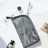 Portable Mesh Cosmetic Bag Travel Makeup Brush Bag