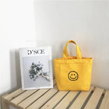 Smile Face Mini Shopping Bag for Women Mobile Phone Lady Purse Small Handbag