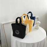Smile Face Mini Shopping Bag for Women Mobile Phone Lady Purse Small Handbag