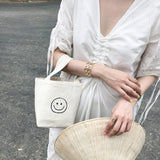 Smile Face Mini Shopping Bag for Women Mobile Phone Lady Purse Small Handbag