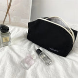 Women Cosmetic Bag Travel Canvas Makeup Bag Pouch Large Makeup Organizer