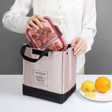 Large Pink Lunch Bag for Women Insulated Bento Pouch Thermal Tote
