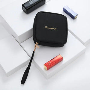 Mini Square Cosmetic Bag Makeup Travel Organizer Pencil Pouch Beauty Bag