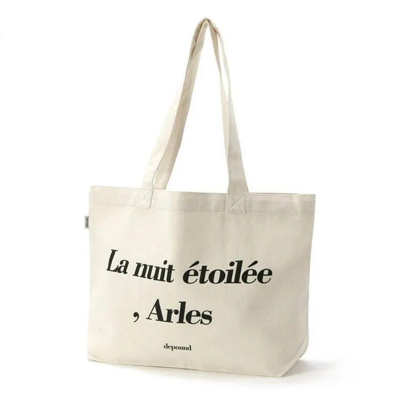 Women's Canvas Small Tote Bag - Reusable Shoulder Bag