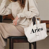 Women's Canvas Small Tote Bag - Reusable Shoulder Bag
