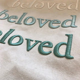 Gradient Text Tote Bag Canvas Casual Shoulder Bag