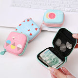 Mini Cartoon Earphone Organizer Bag Pouch Travel Accessorie Organizador