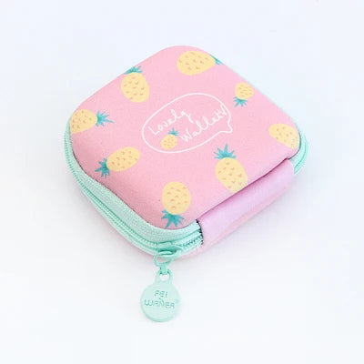 Mini Cartoon Earphone Organizer Bag Pouch Travel Accessorie Organizador
