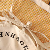 Round Shape Women Tote Bag Canvas Letter Decoration Handbag