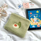 Winter Warm Animal Makeup Bag Soft Lamb Wool Women Cosmetic Bag