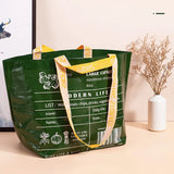 Women Large Shopping Bag Waterproof Reusable Nylon Storage Handbag