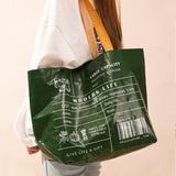 Women Large Shopping Bag Waterproof Reusable Nylon Storage Handbag