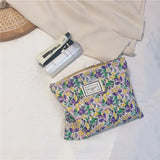 Women Floral Cosmetic Bag Travel Makeup Beauty Case Organizer Clutch