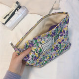 Women Floral Cosmetic Bag Travel Makeup Beauty Case Organizer Clutch