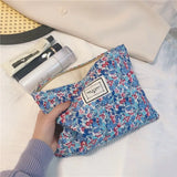 Women Floral Cosmetic Bag Travel Makeup Beauty Case Organizer Clutch