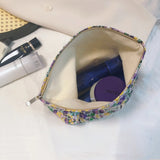 Women Floral Cosmetic Bag Travel Makeup Beauty Case Organizer Clutch