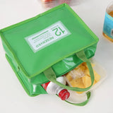 Portable PU Lunch Bags Leather Waterproof Food Picnic Lunch Box Bag