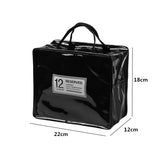 Portable PU Lunch Bags Leather Waterproof Food Picnic Lunch Box Bag