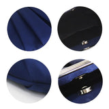 PURFAY Satin Evening Bag Ruffle Wedding Clutches Handbag