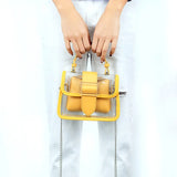 Waterproof PVC Beach Handbag Chains Summer Jelly Clear Tote Purse