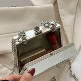 Women PVC Box Handbag Travel Beach Tote Crossbody Bag