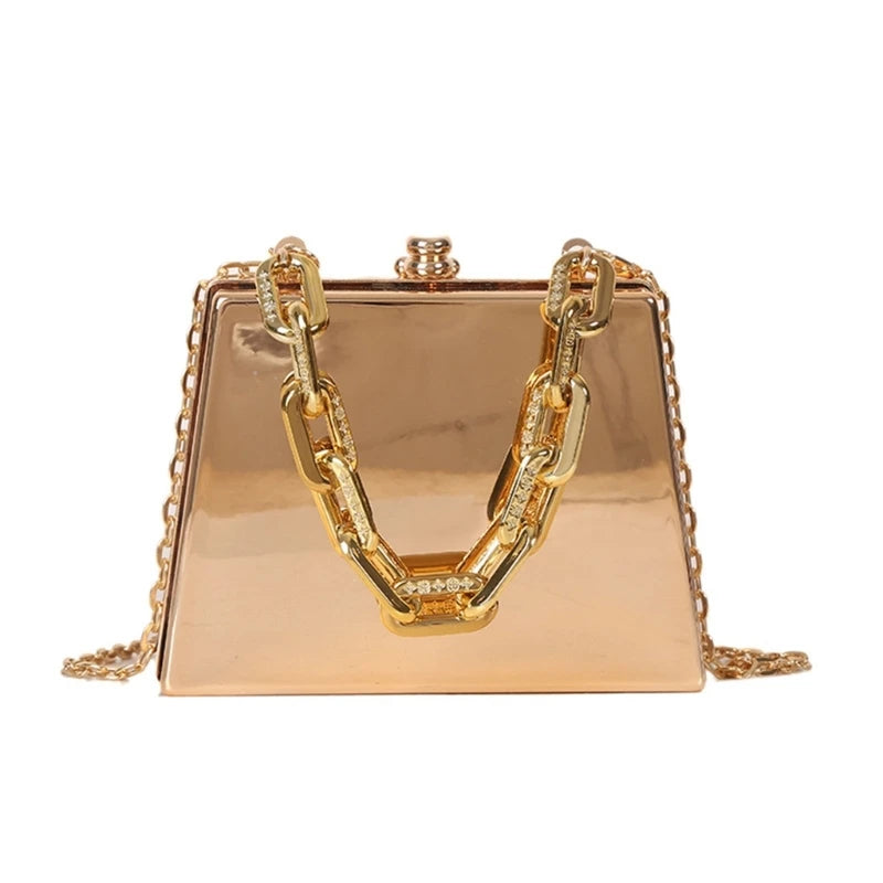 Women PVC Box Handbag Travel Beach Tote Crossbody Bag